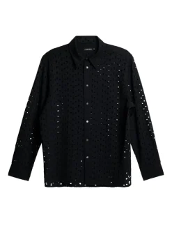 Tops|Shirts<J.Lindeberg Reg Lace Shirt Black