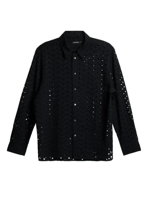 Tops|Shirts<J.Lindeberg Reg Lace Shirt Black