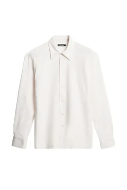Tops|Shirts<J.Lindeberg Reg LS Crinkle Jersey Shirt CloudWhite