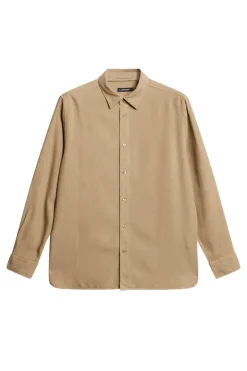 Tops|Shirts<J.Lindeberg Reg LS Struct Gmd Tencel Shirt BatiqueKhaki