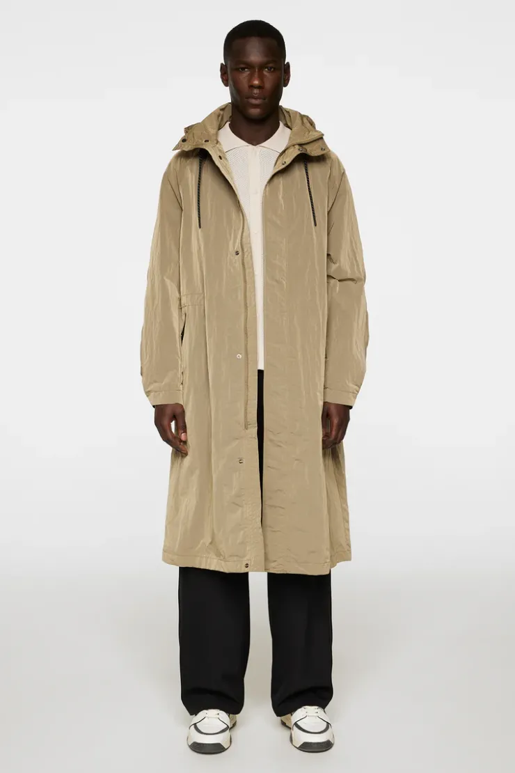 Jackets|Outerwear<J.Lindeberg Remy 2 Tone Raincoat BatiqueKhaki