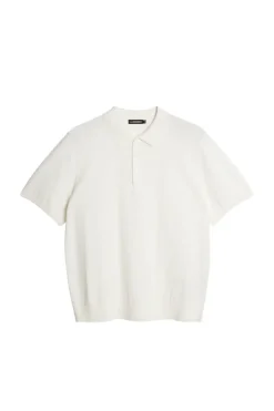 Knitwear|Tops<J.Lindeberg Reymond Solid Stripe Polo White