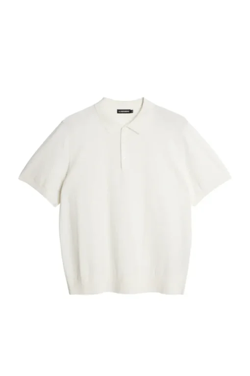 Knitwear|Tops<J.Lindeberg Reymond Solid Stripe Polo White