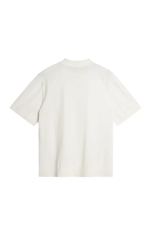 Knitwear|Tops<J.Lindeberg Reymond Solid Stripe Polo White