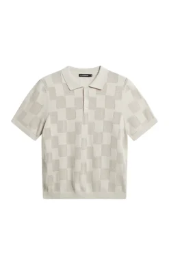 Knitwear|Tops<J.Lindeberg Reymond Stacked Bridge Polo Moonbeam