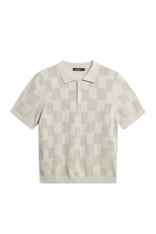 Knitwear|Tops<J.Lindeberg Reymond Stacked Bridge Polo Moonbeam