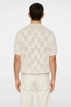 Knitwear|Tops<J.Lindeberg Reymond Stacked Bridge Polo Moonbeam