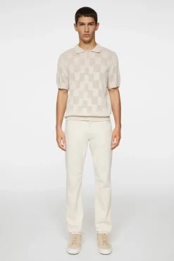 Knitwear|Tops<J.Lindeberg Reymond Stacked Bridge Polo Moonbeam
