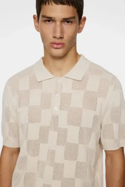 Knitwear|Tops<J.Lindeberg Reymond Stacked Bridge Polo Moonbeam
