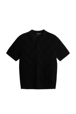 Polo Shirts|Knitwear<J.Lindeberg Reymond Stacked Bridge Polo Black