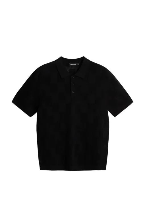 Polo Shirts|Knitwear<J.Lindeberg Reymond Stacked Bridge Polo Black