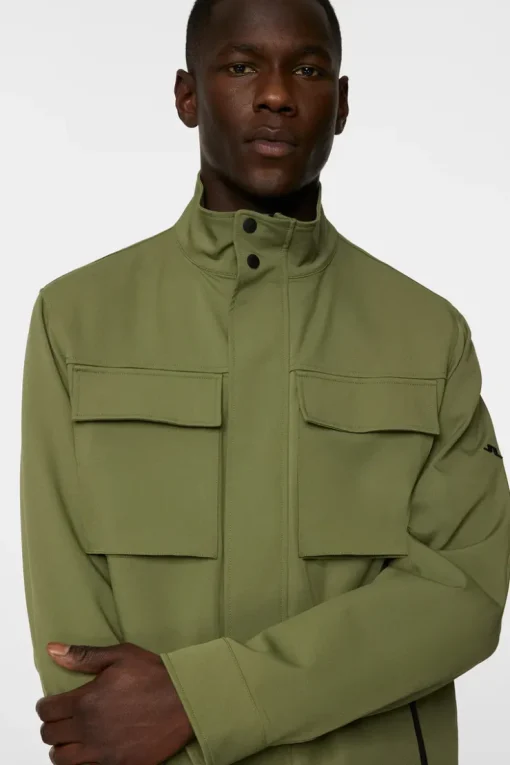 Jackets|Outerwear<J.Lindeberg Riley 4 Way Stretch Jacket Olivine