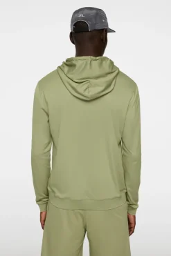 Golf|Base & Mid Layers<J.Lindeberg Roland Hood OilGreen