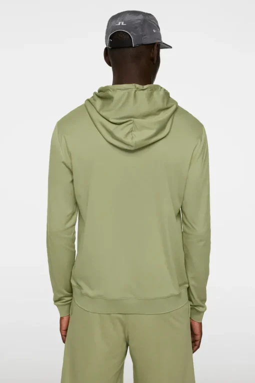 Golf|Base & Mid Layers<J.Lindeberg Roland Hood OilGreen