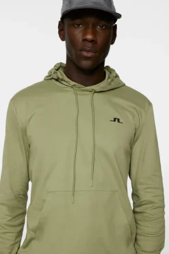 Golf|Base & Mid Layers<J.Lindeberg Roland Hood OilGreen