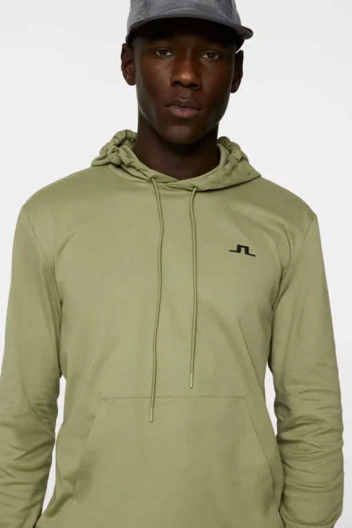 Golf|Base & Mid Layers<J.Lindeberg Roland Hood OilGreen