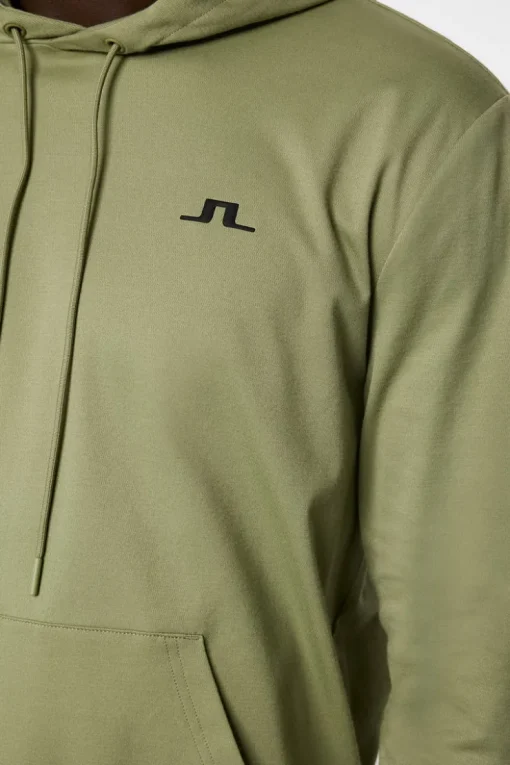 Golf|Base & Mid Layers<J.Lindeberg Roland Hood OilGreen