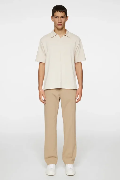 Polo Shirts|Tops<J.Lindeberg Roy relaxed Polo Pique Moonbeam