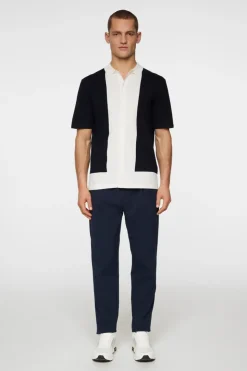 Golf|Knitwear<J.Lindeberg Rue Knitted Polo Shirt JLNavy