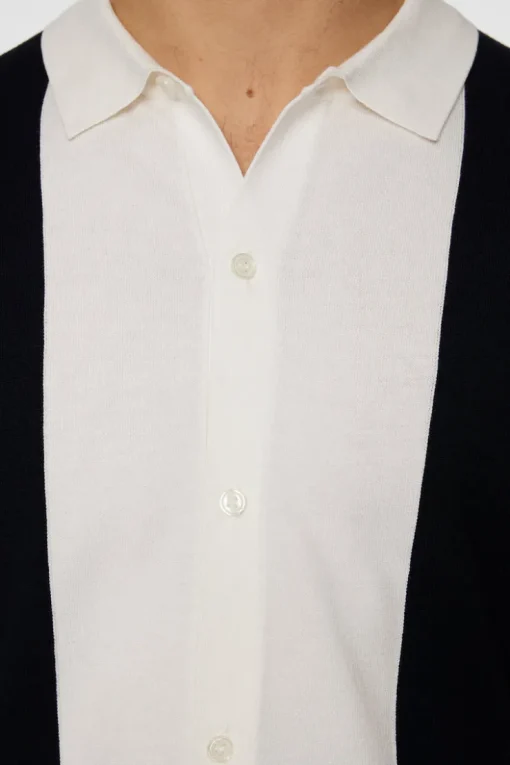 Golf|Knitwear<J.Lindeberg Rue Knitted Polo Shirt JLNavy