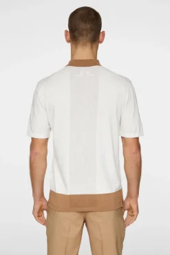 Golf|Knitwear<J.Lindeberg Rue Knitted Polo Shirt White