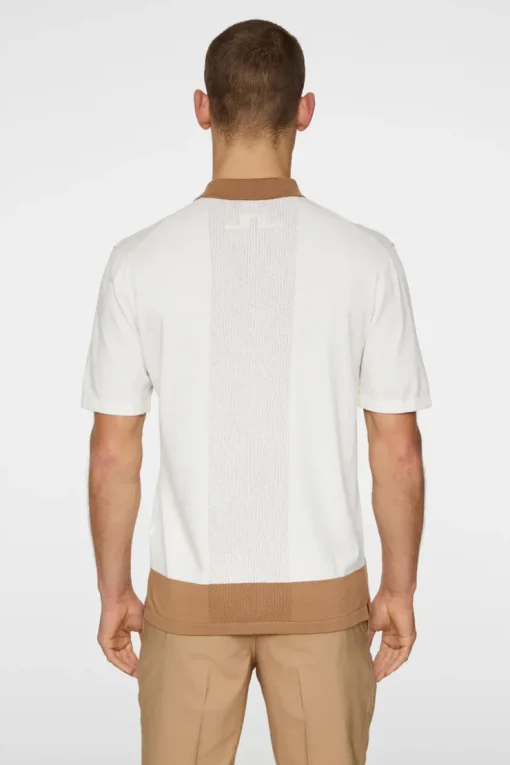 Golf|Knitwear<J.Lindeberg Rue Knitted Polo Shirt White