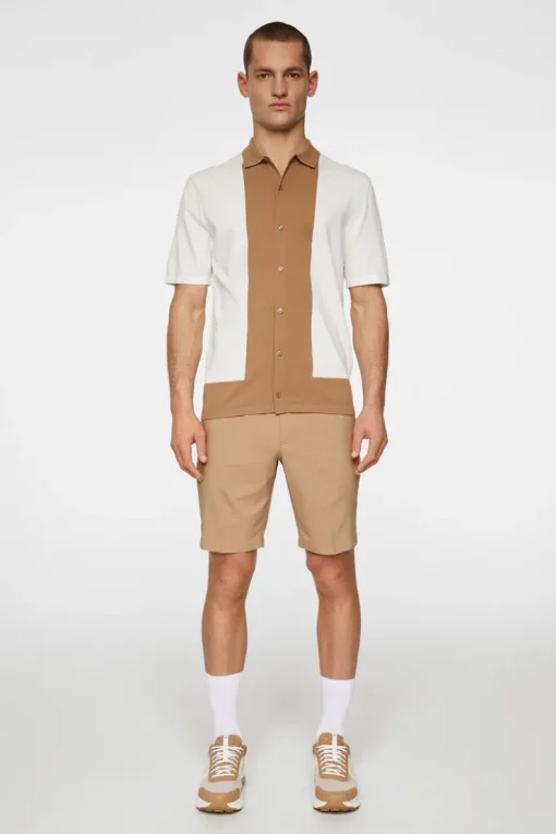 Golf|Knitwear<J.Lindeberg Rue Knitted Polo Shirt White