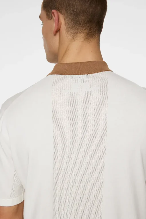 Golf|Knitwear<J.Lindeberg Rue Knitted Polo Shirt White