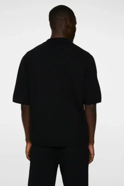 Knitwear|Tops<J.Lindeberg Sal Knitted Boucle Shirt Black