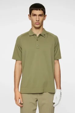 Golf|Polo Shirts<J.Lindeberg Sanny Seamless Polo OilGreen