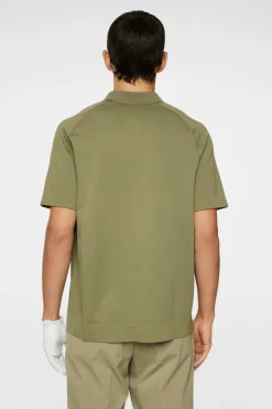 Golf|Polo Shirts<J.Lindeberg Sanny Seamless Polo OilGreen