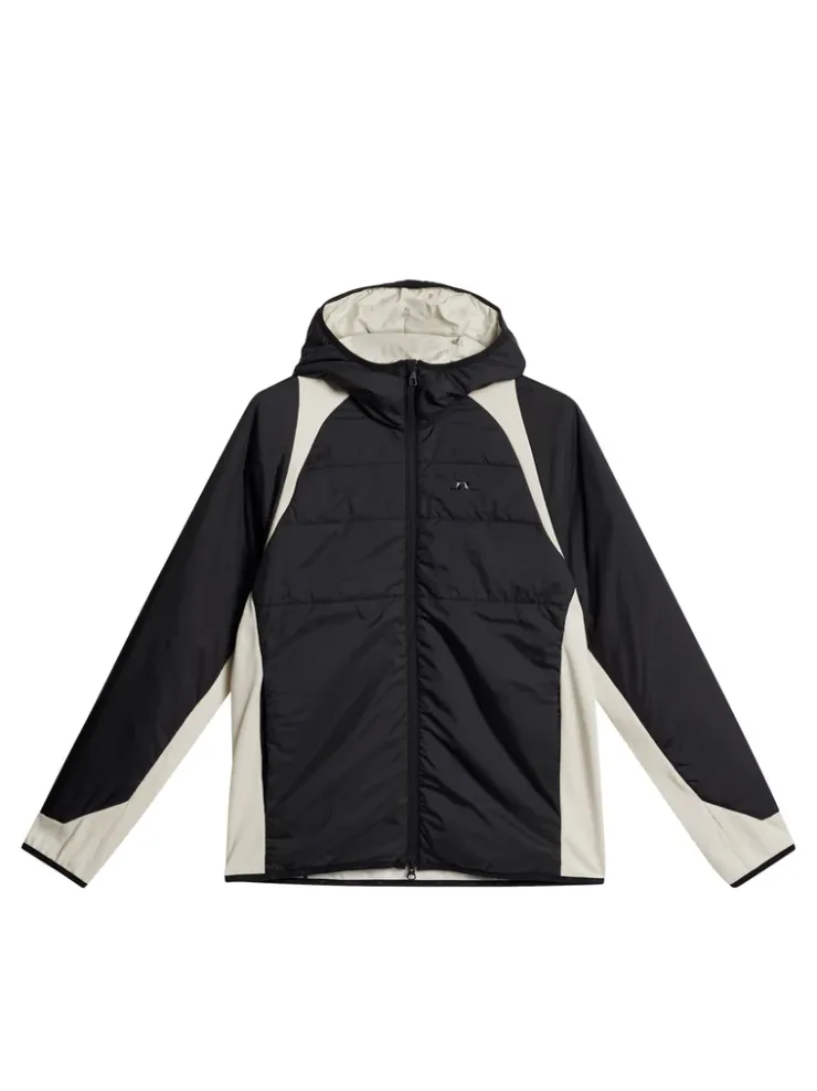 Base & Mid Layers|Outdoor<J.Lindeberg Scott Hybrid Hood Colorblock AlmondMilk