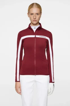 Golf|Ski<J.Lindeberg Seasonal Janice Mid Layer Cabernet