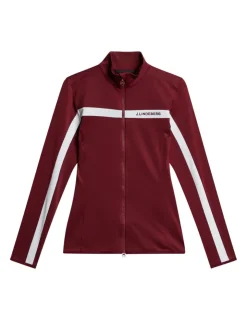 Golf|Ski<J.Lindeberg Seasonal Janice Mid Layer Cabernet
