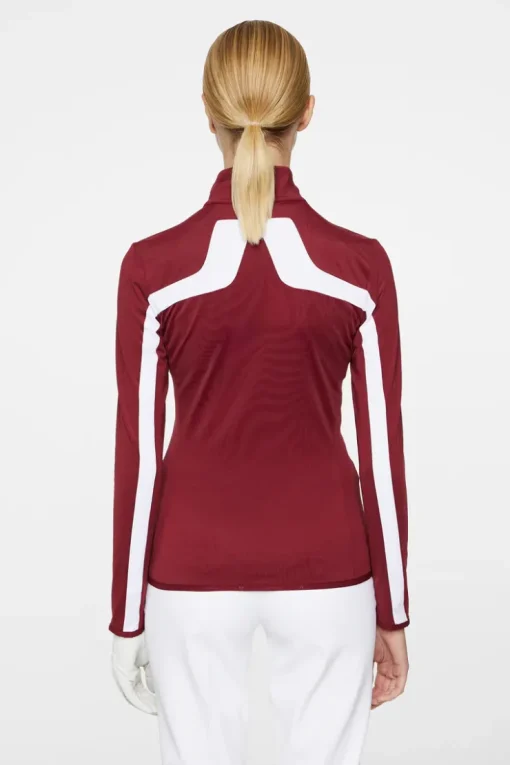 Golf|Ski<J.Lindeberg Seasonal Janice Mid Layer Cabernet