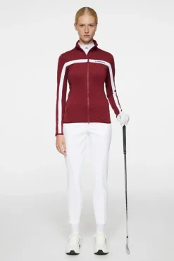 Golf|Ski<J.Lindeberg Seasonal Janice Mid Layer Cabernet
