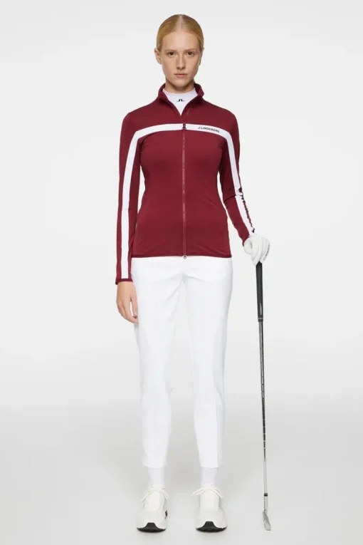 Golf|Ski<J.Lindeberg Seasonal Janice Mid Layer Cabernet