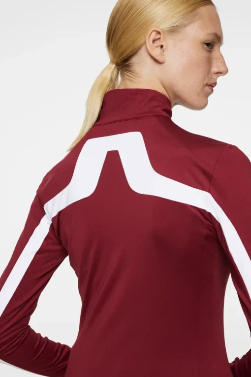 Golf|Ski<J.Lindeberg Seasonal Janice Mid Layer Cabernet