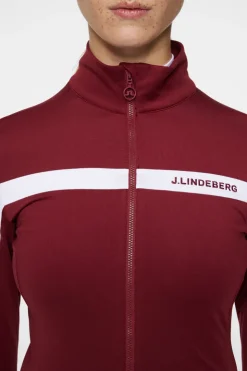 Golf|Ski<J.Lindeberg Seasonal Janice Mid Layer Cabernet