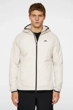 Ski|Active<J.Lindeberg Shawn Hybrid Hooded Jacket Moonbeam