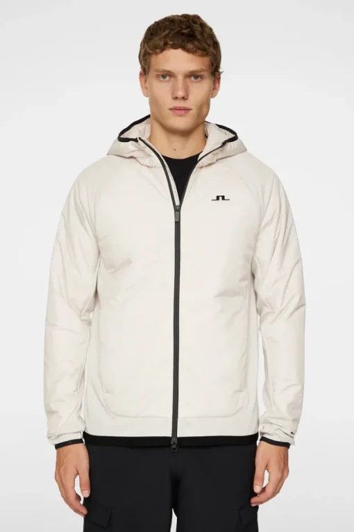 Ski|Active<J.Lindeberg Shawn Hybrid Hooded Jacket Moonbeam