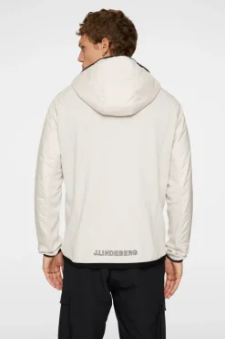 Ski|Active<J.Lindeberg Shawn Hybrid Hooded Jacket Moonbeam