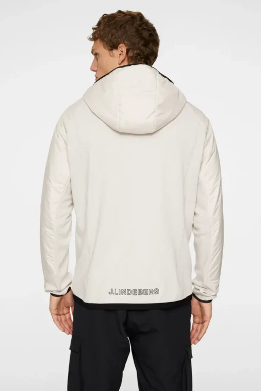 Ski|Active<J.Lindeberg Shawn Hybrid Hooded Jacket Moonbeam