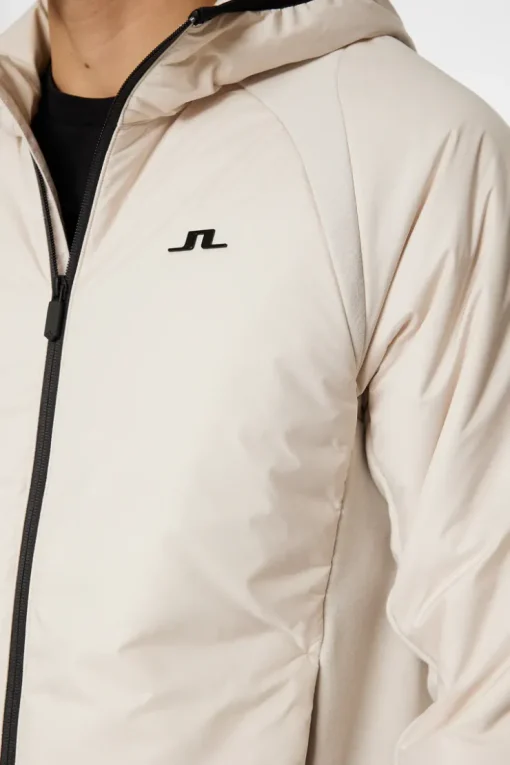 Ski|Active<J.Lindeberg Shawn Hybrid Hooded Jacket Moonbeam