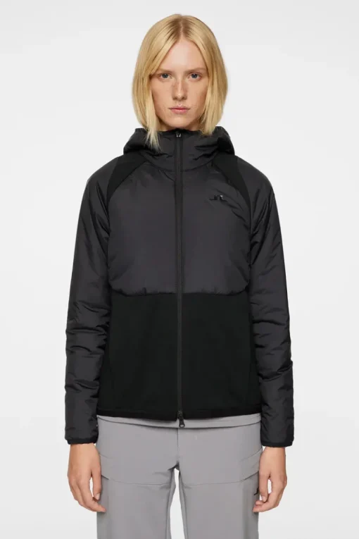 Jackets|Active<J.Lindeberg Shona Hybrid Hood Jacket Black