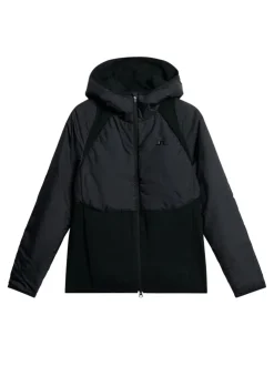Jackets|Active<J.Lindeberg Shona Hybrid Hood Jacket Black