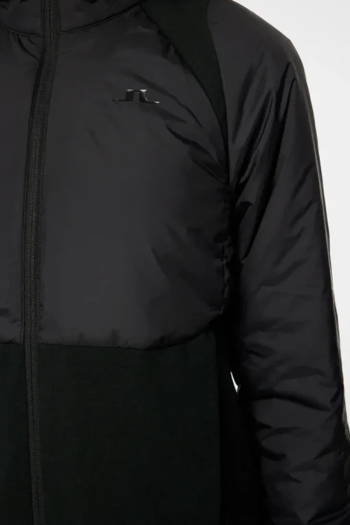 Jackets|Active<J.Lindeberg Shona Hybrid Hood Jacket Black