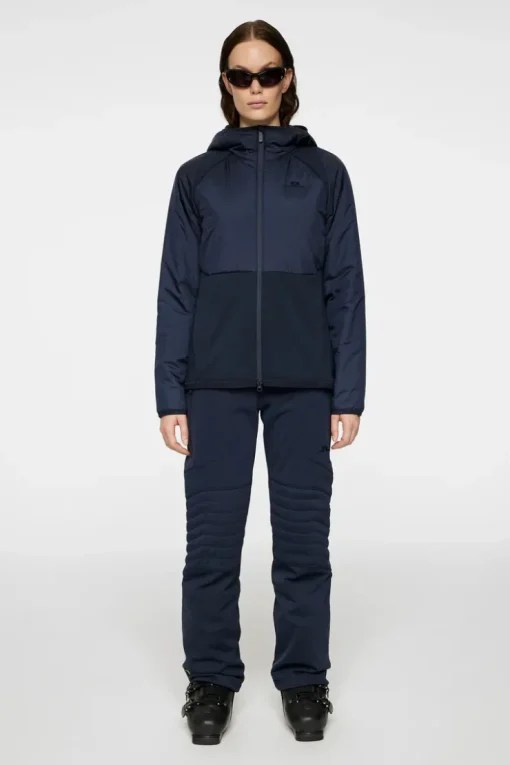 Jackets|Active<J.Lindeberg Shona Hybrid Hood Jacket JLNavy
