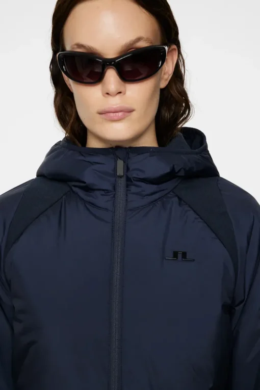 Jackets|Active<J.Lindeberg Shona Hybrid Hood Jacket JLNavy