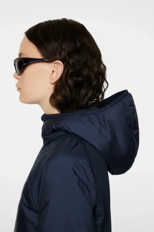 Jackets|Active<J.Lindeberg Shona Hybrid Hood Jacket JLNavy